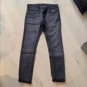 Grey faded skinny jeans